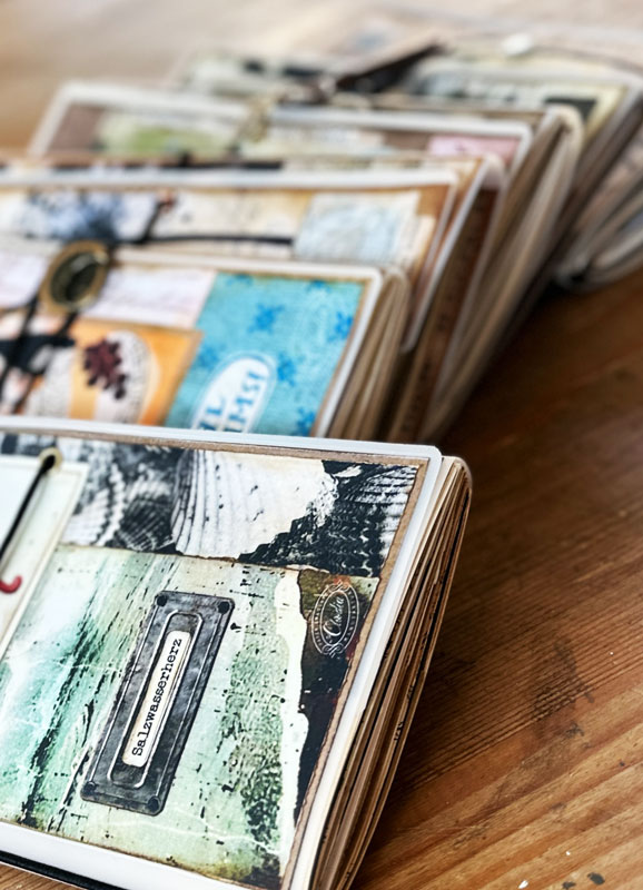 Verschiedene Journals als Inspiration für neue Journaling Ideen